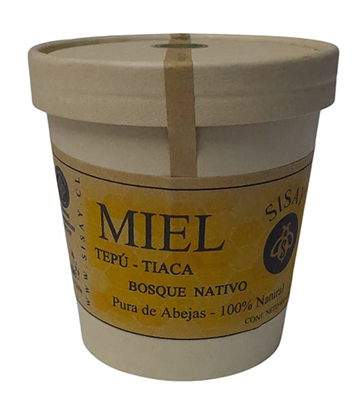 Miel tepú-tiaca Envase compostable 600  grs.